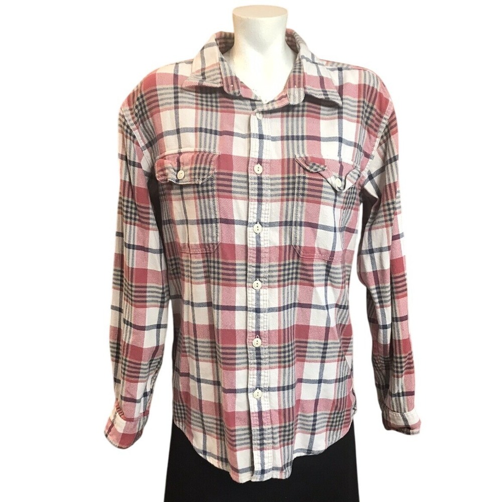 Eddie Bauer Mens‎ Plaid Flannel Shirt Long Sleeve Button Down Casual Workwear